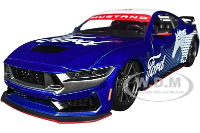 2024 Ford Mustang Dark Horse Candy Blue 1/24 Diecast Model Car By Jada 35419 • $20.99