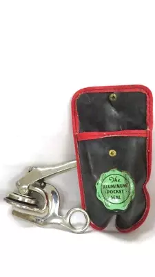 Vintage The Aluminum Pocket Seal Hand Press Embosser With Case • $19.99