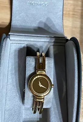 Movado Harmony Womens Bracelet Watch MINT All Gold-tone 88.A1.809.A Swiss Made • $235