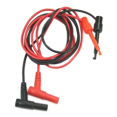 1Pair For Multimeter Test Equipment Banana Plug To Test Hook Clip Probe Cable • $6.77
