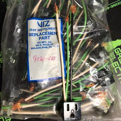 9120-013 - VIZ TEST EQUIPMENT - Replacement AC Socket - 3 Wire For Viz Test Equi • $7.57