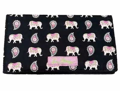 Retired Vera Bradley Pink Elephants Checkbook Cover  • $10