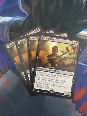 Custodi Lich X 4 | 7% Off 2+ | C Streets Of New Capenna | NM | MTG • $2.25