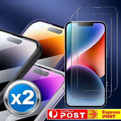 $6.89 • Buy Tempered Glass Screen Protector IPhone 14 13 12 11 Pro XS Max XR 8 7 Plus Mini