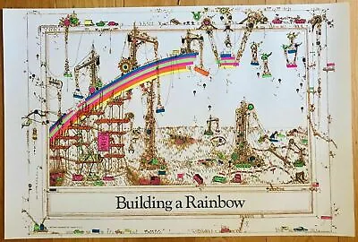 Building A Rainbow Vintage Style Poster 24 X 36 • $24.45