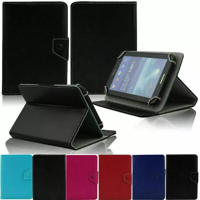 Classic Folio Folding Leather Cover Case For Verizon Ellipsis 7 8 10 Inch Tablet • $9.99