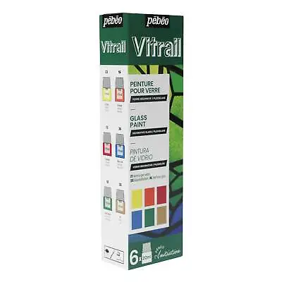 £12.50 • Buy Pebeo Vitrail Glass Paint Initiation Set 6 X 20ml