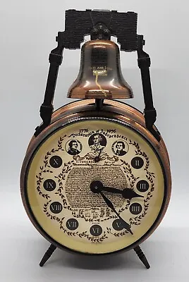 Vintage 1973 Elgin Clock Declaration Of Independence & Liberty Bell West Germany • $69.99