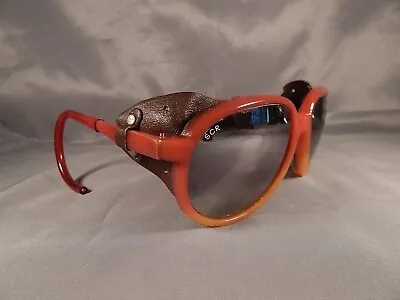 SUNCLOUD Vintage Rare Burnt Red SC-5 - Skiing Sunglasses By Carrera W/case • $165