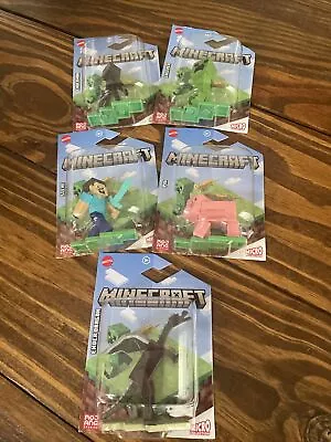 Minecraft Micro Collection Set Of 5 Figures  From Mattel • $19.99