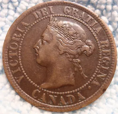 1897 XF High Grade CANADA LARGE CENT Victoria COIN CANADIAN • $14.95