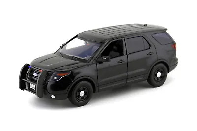 2015 Black Ford Pi Utility Interceptor Police Car 1/18 Diecast Motor Max 73543 • $38.71