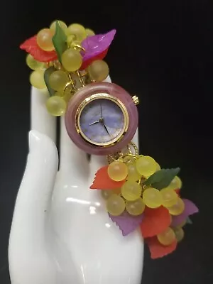 Vintage Bonetto Digits Candy Bubble Fruit Watch Quartz # 9553355 NWT • $49.99