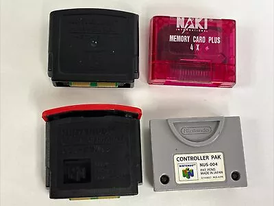 Nintendo N64 Memory Expansion Pak Etc. UNTESTED. Lot Of 4. READ DESCRIPTION • $39.99