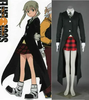 Cosplay Costume Soul Eater MAKA ALBARN Uniform Custom Made Dress Cloak • $80.99