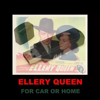 Ellery Queen. Enjoy 100 Old Time Radio Mysteries On A Usb Flash Drive! • $13.95