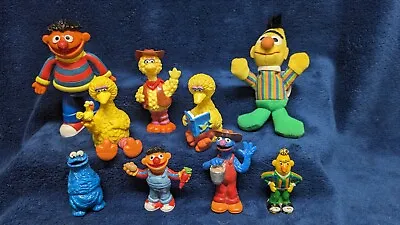 Sesame Street Vintage PVC Figures & Kelloggs Mini Bean Bert Muppets • $15