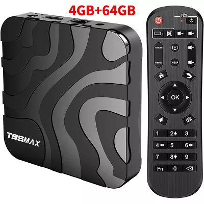 T95 MAX Android 12.0 TV Box 4GB+64GB Quad Core HD 6K HDMI WIFI Media Player UK • £26.79