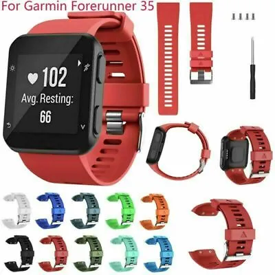 Replacement  Wrist Strap Silicone Band Bracelet For Garmin Forerunner 35 Watch • $7.57