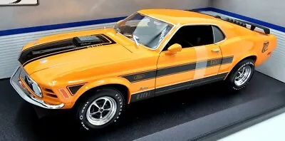 Maisto 1/18 Scale Diecast 31453 - 1970 Ford Mustang Mach 1 - Orange • £64.99