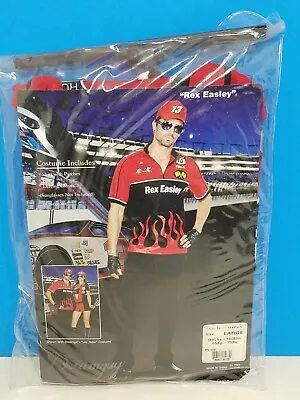 Race Car Driver Costume Outfit Red Black Rex Easley By Dreamguy Men's Large NEW • $39.99