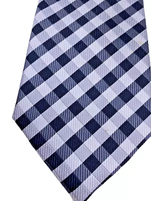 Donald Trump Tie Silk Gingham Check Black & White Grid Plaid Pattern Necktie • $15