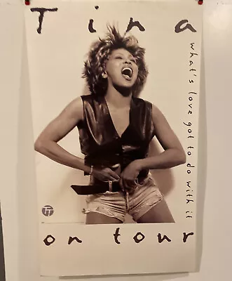 P4 Tina Turner What’s Love Got To Do With It Poster 18 X 30 Perforated On Tour • $29.99