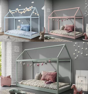 £119.99 • Buy Treehouse Single Bed Frame 3FT Kids Sleeper Wooden House Low Childs Canopy Bed