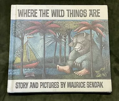 BOOK Where The Wild Things Are ~ Childrens Club Edition ~ Maurice Sendak 1963 • $160
