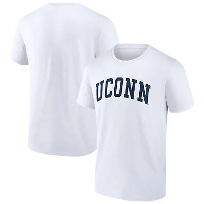Men's Fanatics Branded White UConn Huskies Basic Arch T-Shirt • $29.99