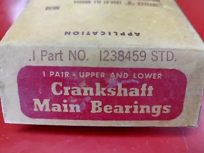 NOS OEM Mopar Dodge Chrysler Crankshaft Main Bearing #1238459 STD All '34-47 V8 • $29.95