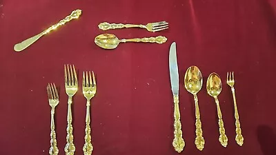 Oneida Community GOLD BEETHOVEN Golden Electroplate Silverware Flatware CHOICE • $16