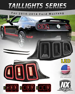 LED Taillight For 2010-2014 Ford Mustang Sequential Turn Signal Brake Smoke Lens • $399.99