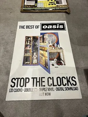 Oasis - Stop The Clocks - Best Of - PROMO POSTER • £16.95
