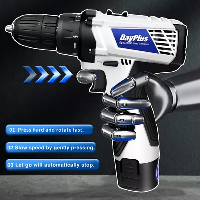 Cordless Drill Electric Screwdriver Rechargeable Small Handheld Drill 2-Speed • $28.11