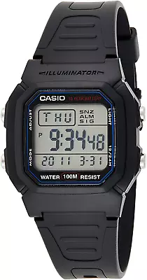 Casio W-800H-1AV Black Dual Time Unisex Digital Sports Watch • $90.95