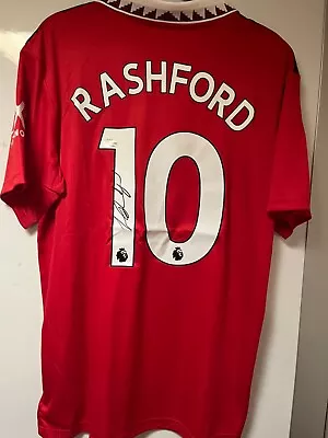 Signed Marcus Rashford Manchester United Jersey With Coa • $155