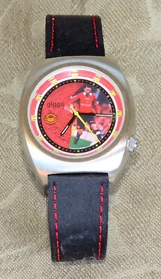 1997 Manchester United Football Club Stelux Large Men Sucker Sport Watch Mint • $50