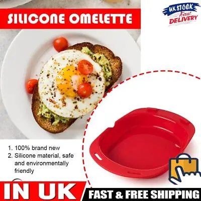 Egg Roll Maker Omelet Pan Microwave Oven Egg Poacher Silicone Omelette Mold Tool • £7.09