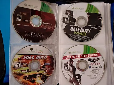 $0.99 • Buy Xbox 360 Games Bundle Lot Of 15 Video Games Untested W/Album Organizer 
