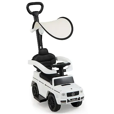 3-in-1 Licensed Benz Toddlers Ride On Push Car Kids Sliding Walker Toy Car • £59.95
