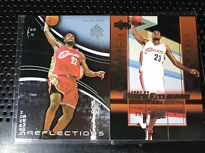 2 LEBRON JAMES RC CARDS 2003 UD Reflections & UD Rookie Exclusives MINT • $89.99