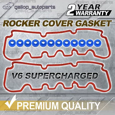 Rocker Cover Gasket Set For Holden Commodore Vt Vx Vy L67 Supercharged 3.8l V6 • $42