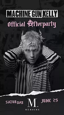 MACHINE GUN KELLY OFFICIAL AFTER PARTY GLOSSY PHOTO 13x19 POSTER • $12