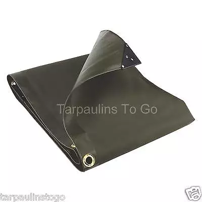 Extra Heavy Duty PVC Tarpaulin 560GSM Cover Waterproof Tough Lorry Tarp • £20.92