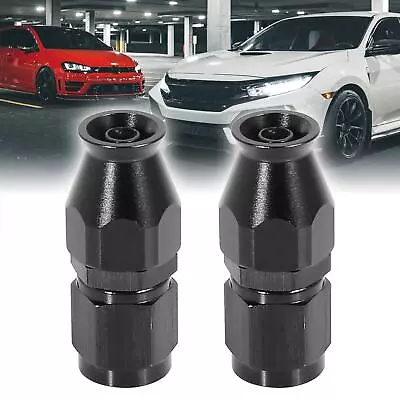 2pcs AN4 Straight Swivel Car Hose End Fitting For PTFE Fuel Oil Line Adapter • $13.99