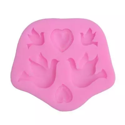 Silicone Mould Cute Peace Dove Shape Mold Cake Chocolate Clay Decorating Gift • £4.57