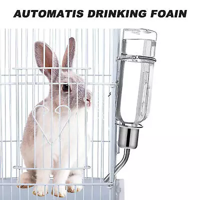 350ml Rabbit Water Feeder Chinchilla Cage Water Dispenser All Weather Container • $9.09