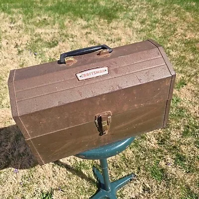 Vintage Craftsman Metal Cantilever Tombstone Tool Box USA • $65.88