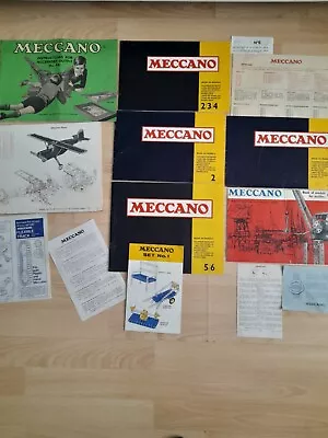 Meccano Instruction Booklets Vintage • £12